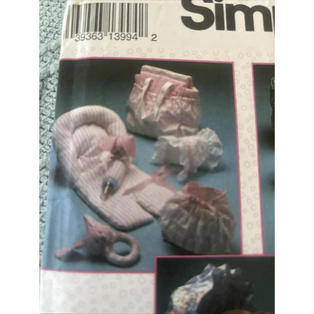 Simplicity 8400 Baby Accessories - Diaper Bag, Hat, Diaper Cover, Car Seat Uncut